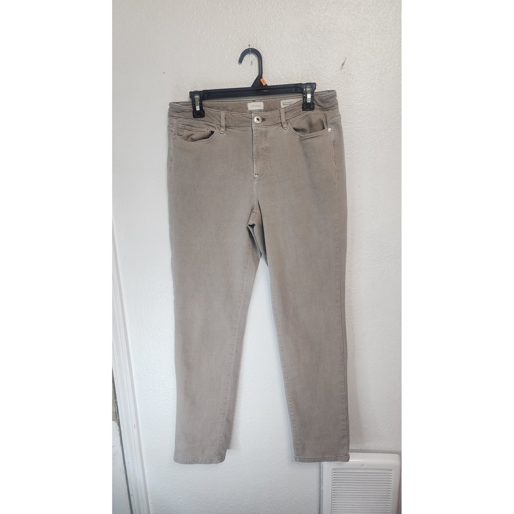J.Jill Boyfriend Jeans Womens 8 Tan Excellent